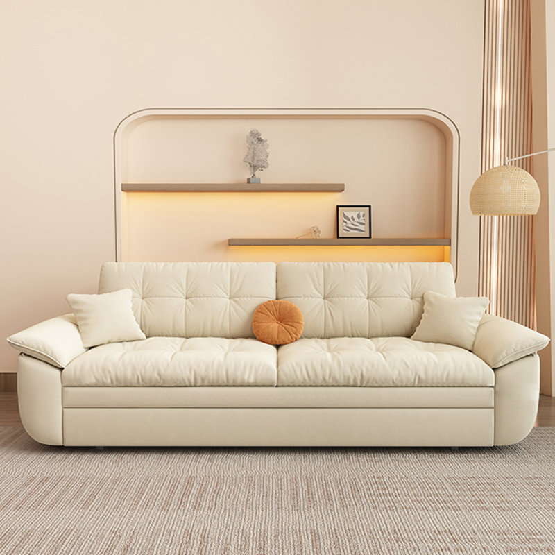 Beige Cashmere Sleeper sofa 31.5 H x 94.49 W x 31.5 D 3